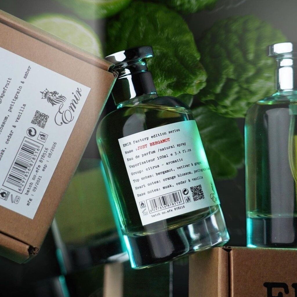 Eau de Parfum Emir, Just Bergamot Factory Edition, Unisex, 100 ml