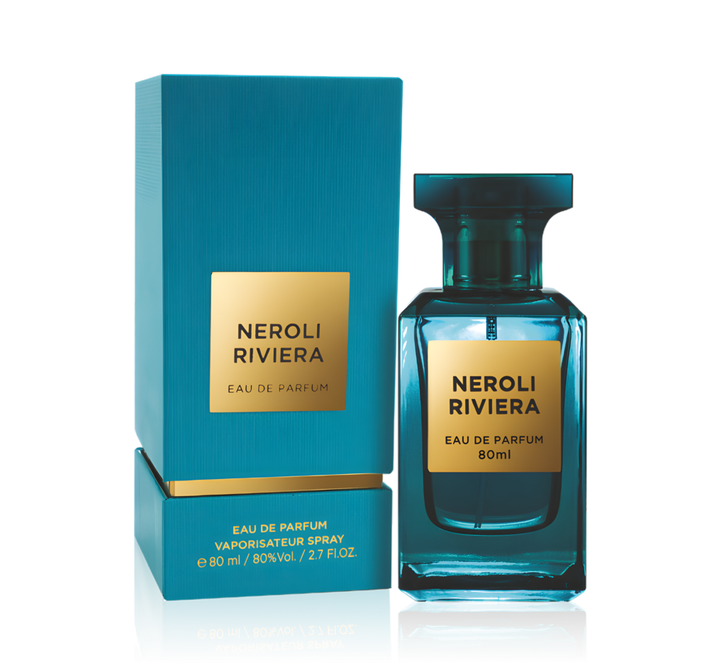 Eau de Parfum Fragrance World, Neroli Riviera, Unisex, 80 ml