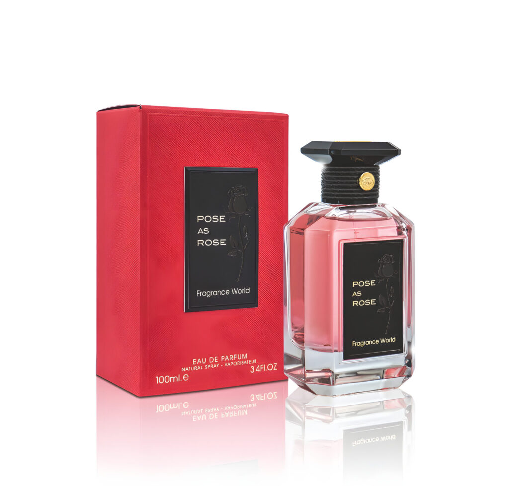 Eau de Parfum Fragrance World, Pose as Rose, Women, 100 ml