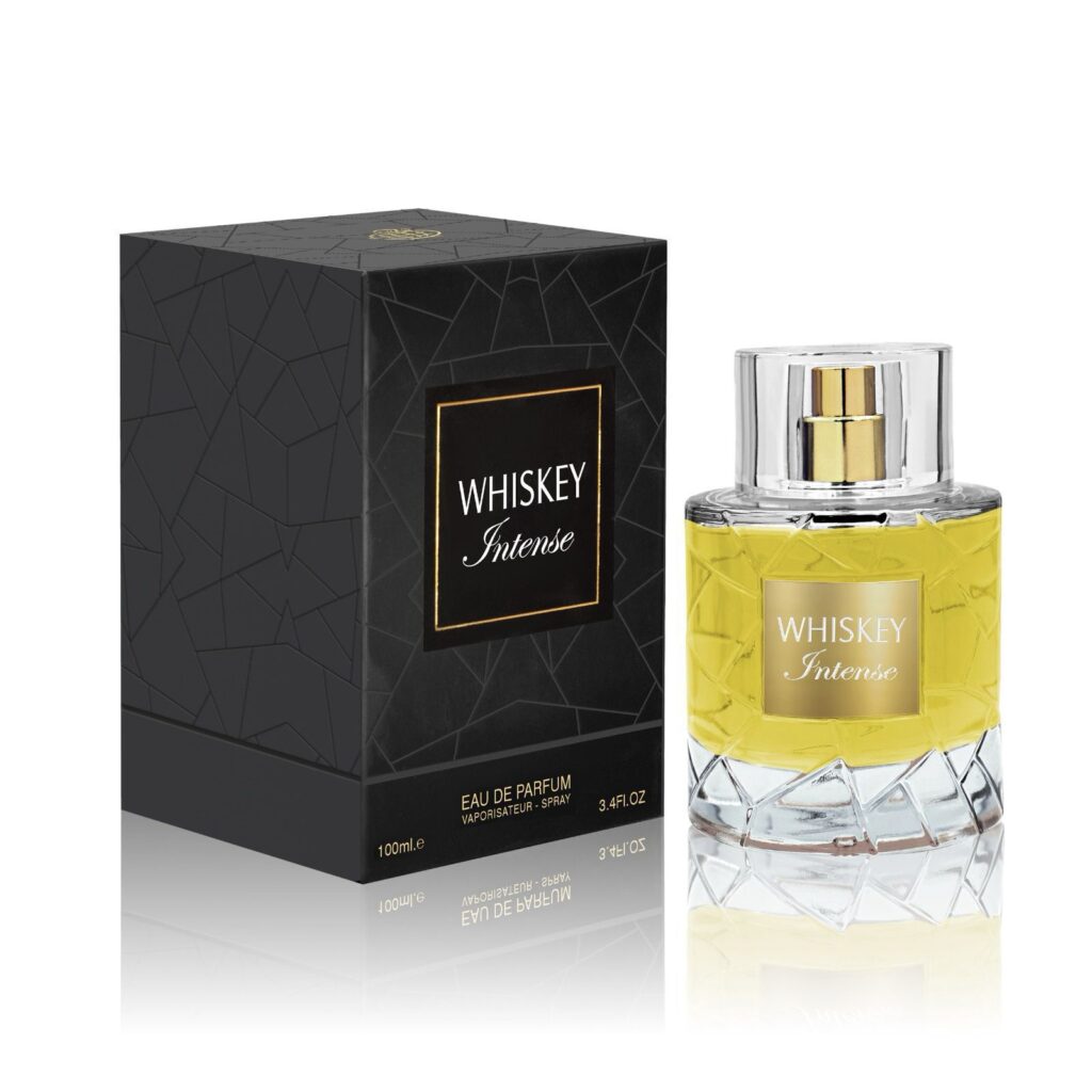 Eau de Parfum Fragrance World Whiskey Intense, Unisex, 100 ml