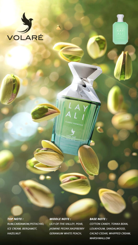 Eau de Parfum Layali Classic Pistachio by Mamlakt Al Oud, Unisex, 100 ml