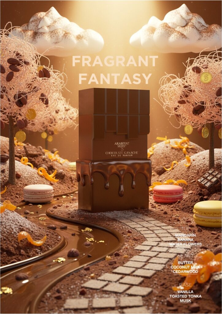 Eau de Parfum Arabiyat Sugar Chocolate Ganache, Unisex, 100 ml