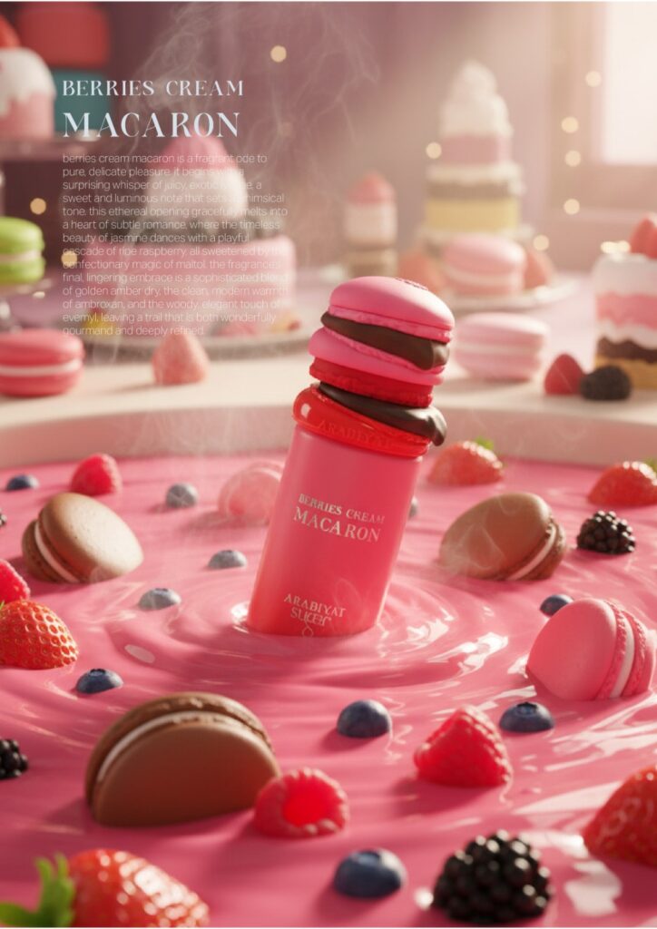 Eau de Parfum Arabiyat Sugar Berries Cream Macaron, Unisex, 100 ml