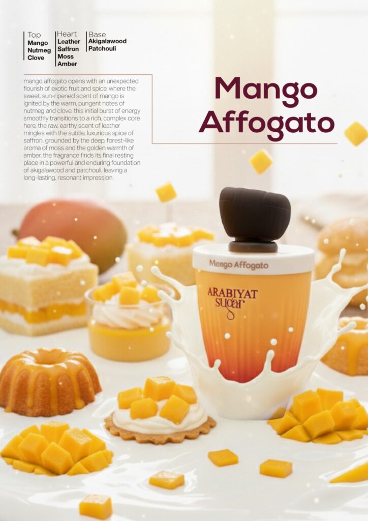 Eau de Parfum Arabiyat Sugar Mango Affogato, Unisex, 100 ml