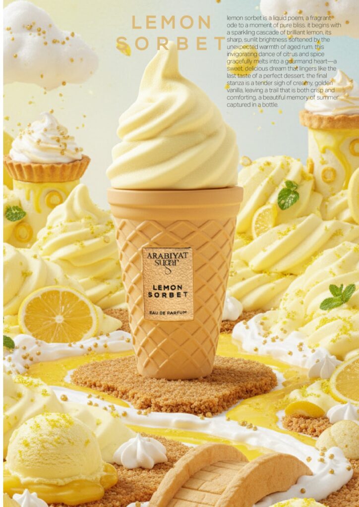 Eau de Parfum Arabiyat Sugar Lemon Sorbet, Unisex, 100 ml