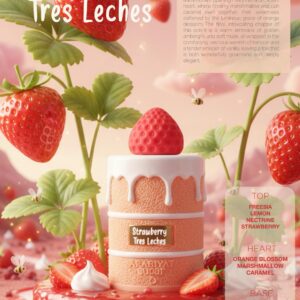 Eau de Parfum Arabiyat Sugar Strawberry Tres Leches, Unisex, 100 ml
