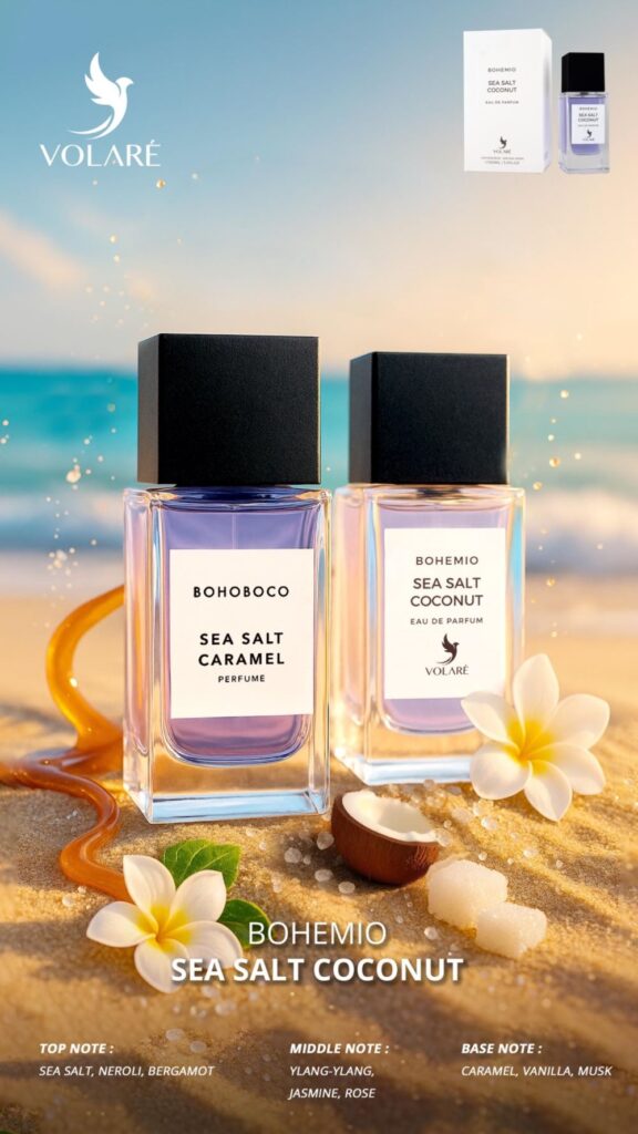 Eau de Parfum Volare Bohemio Sea Salt Coconut, Unisex, 100 ml