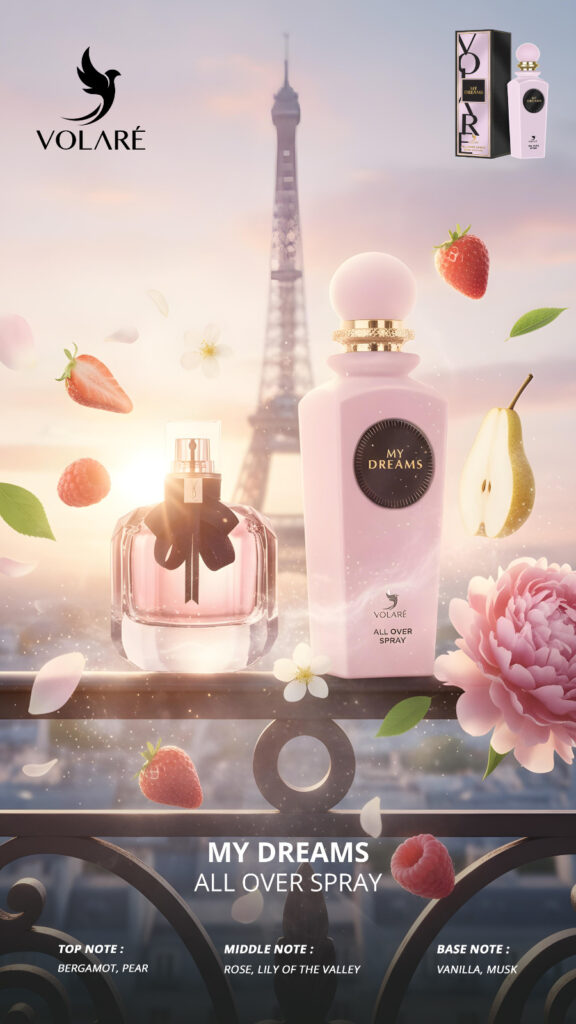 Volare My Dreams Women's Fragrant Body Spray, 150 ml