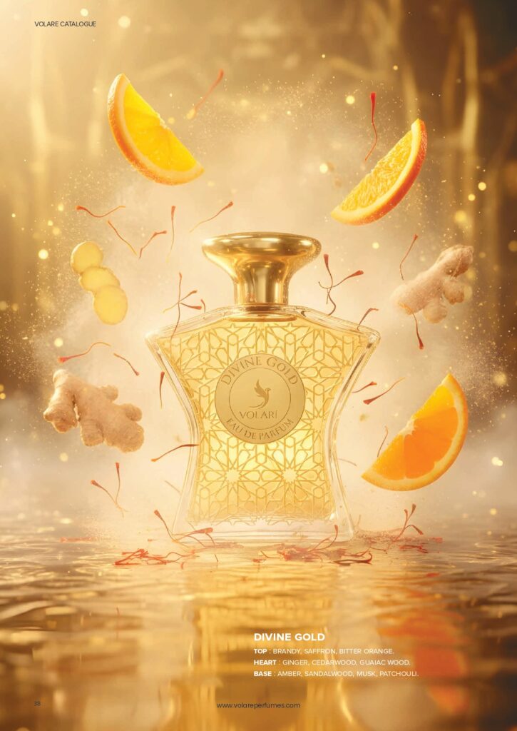 Eau de Parfum Volare Divine Gold, Unisex, 100 ml