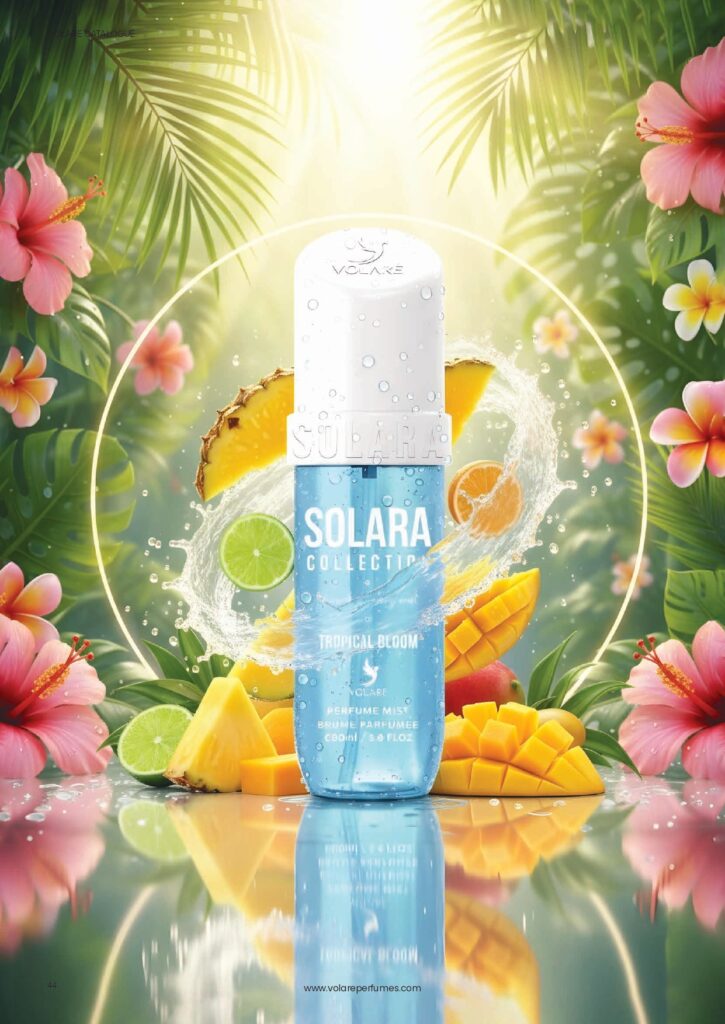 Body Mist Solara Tropical Bloom by Volare, Unisex, 90 ml