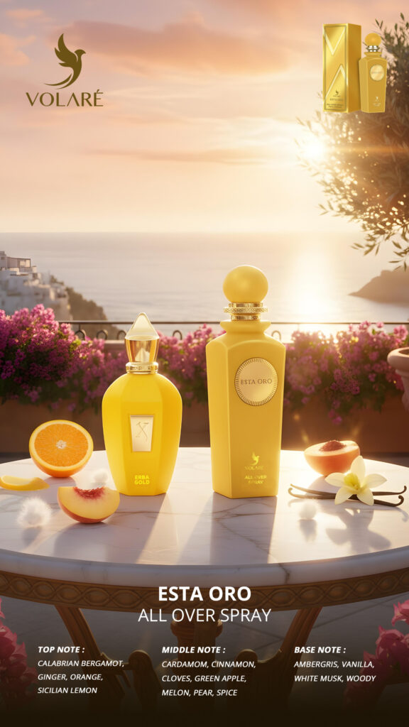 Volare Esta Oro Body Scented Spray, Unisex, 150 ml
