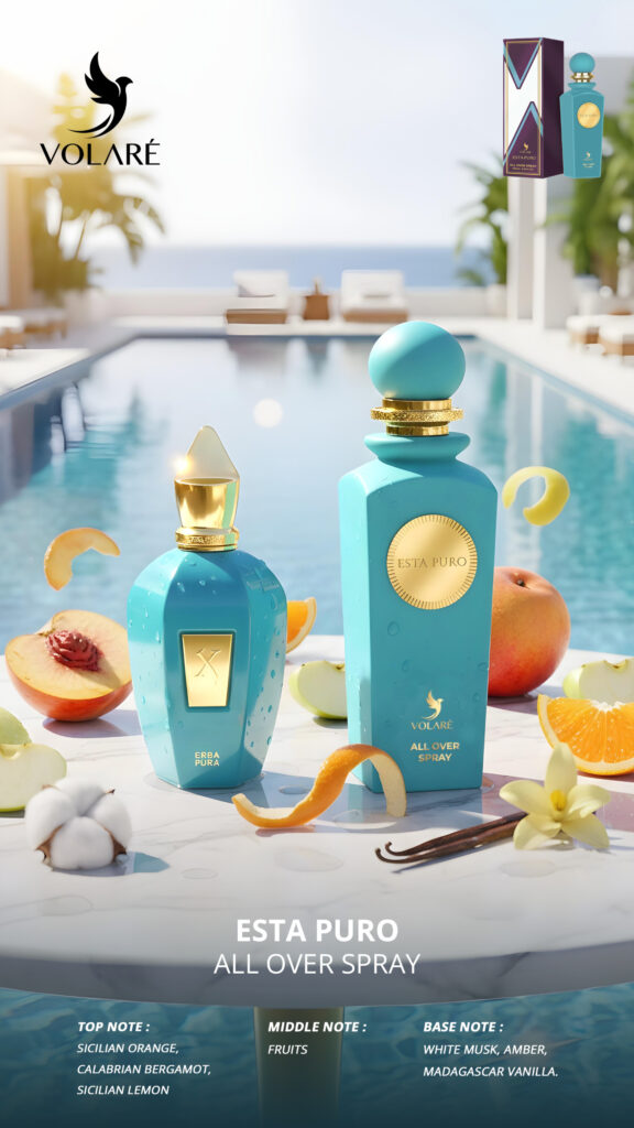 Volare Esta Pure Volare Body Fragrance Spray, Unisex, 150 ml